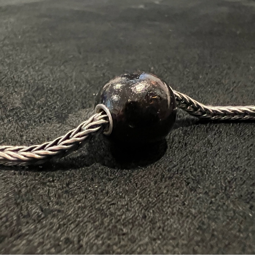 Dark Brown Large Wooden Bead for Charm Bracelets